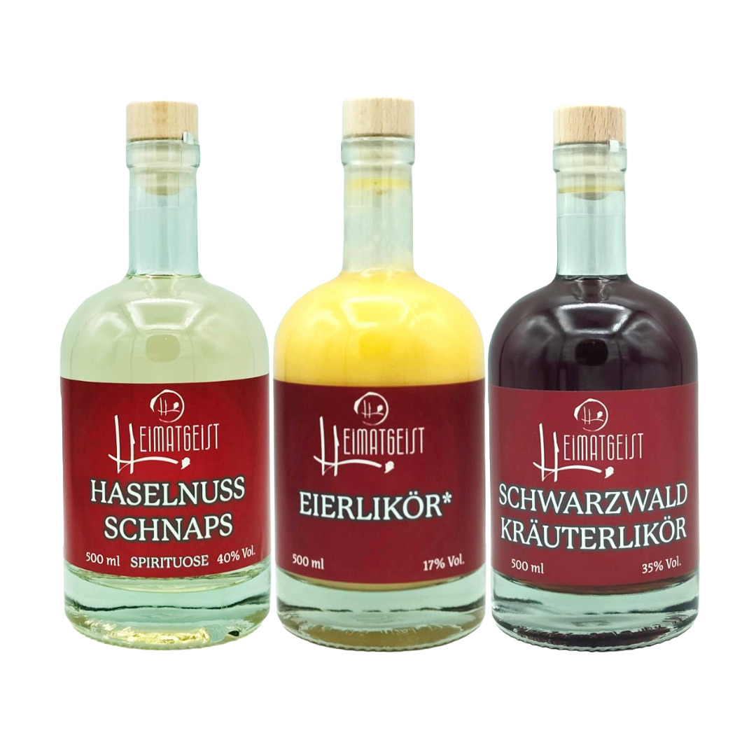 Heimatgeist 3er Mixbox 3x 500ml + miniatur Probeflasche