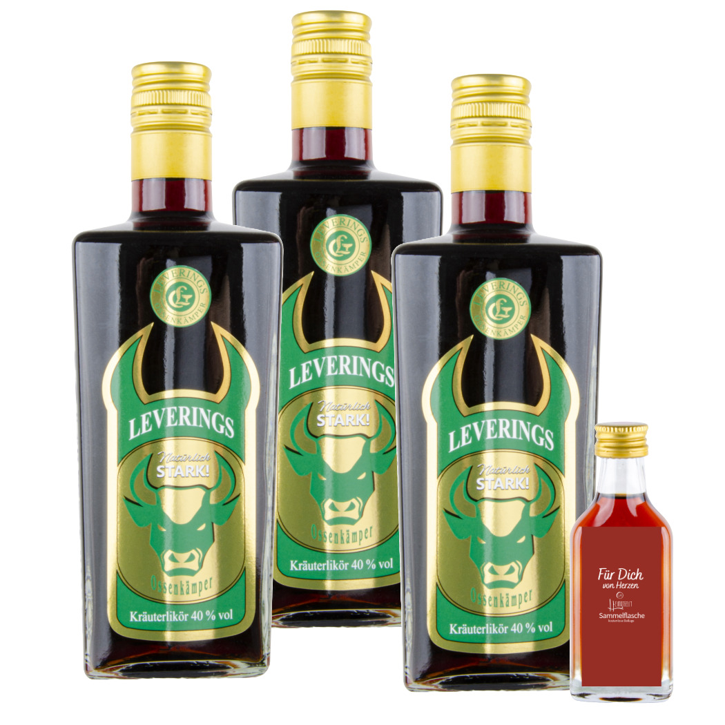 Leverings Ossenkämper Kräuterlikör 3 x 0,7 l 40% Vol