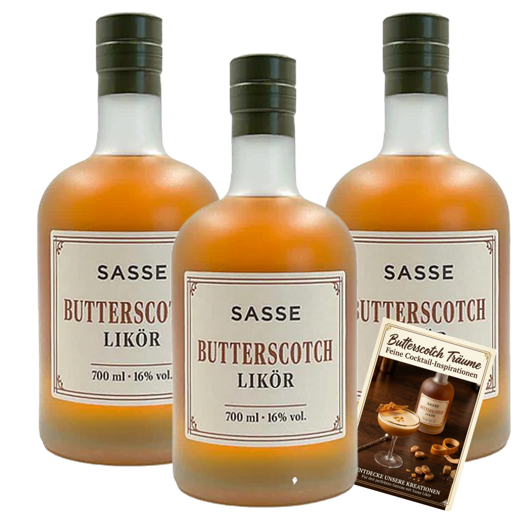 Sasse Butterscotch Likör 16% Vol. 3 x 700 ml