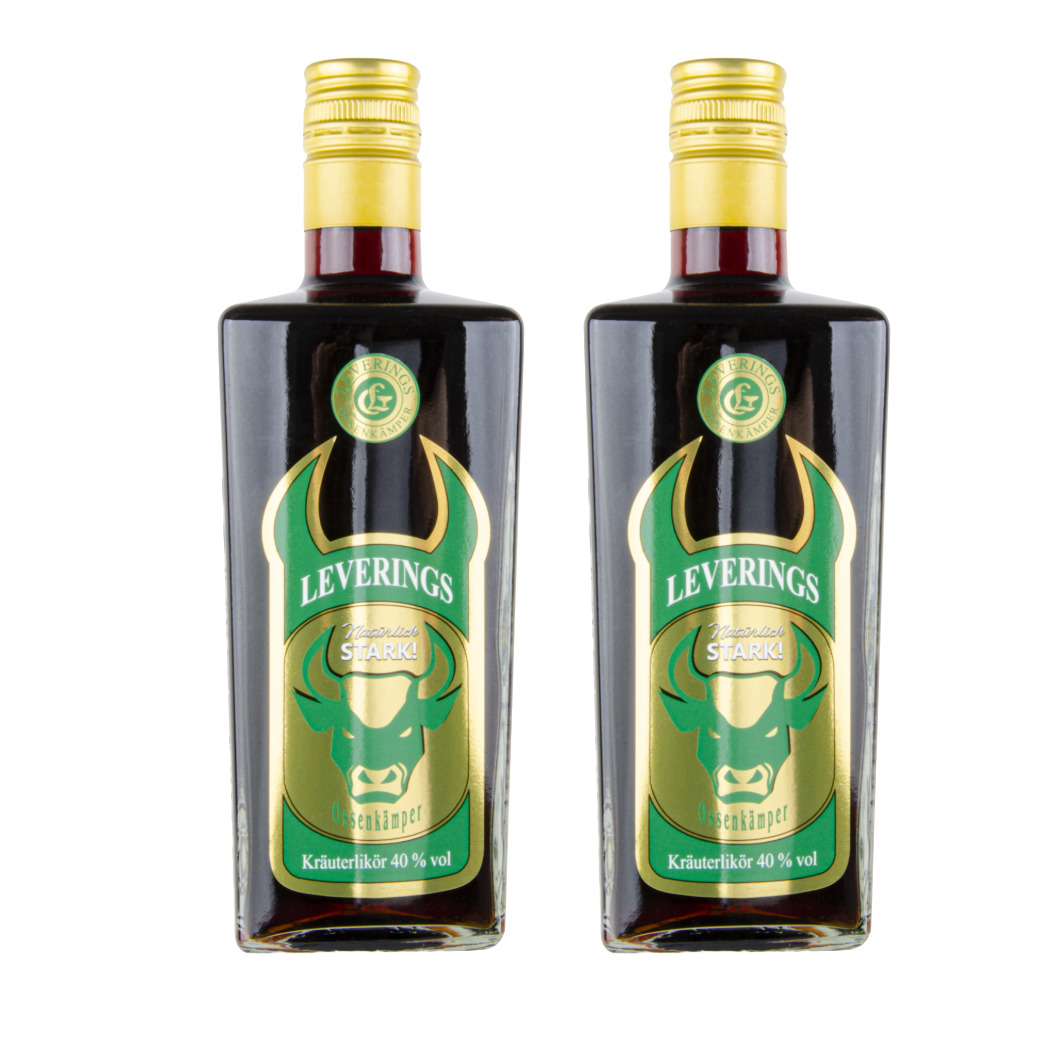 Leverings Ossenkämper Kräuterlikör 2 x 0,7 l 40% Vol