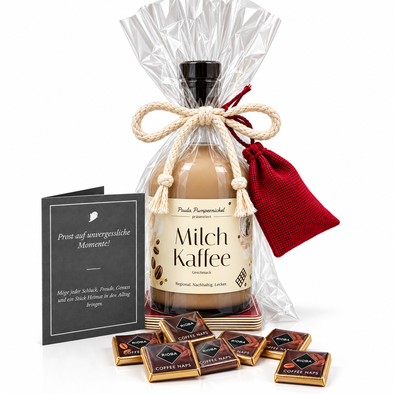 Sasse Paula Pumpernickel Milchkaffee – Geschenkset mit Münsterländer Likör