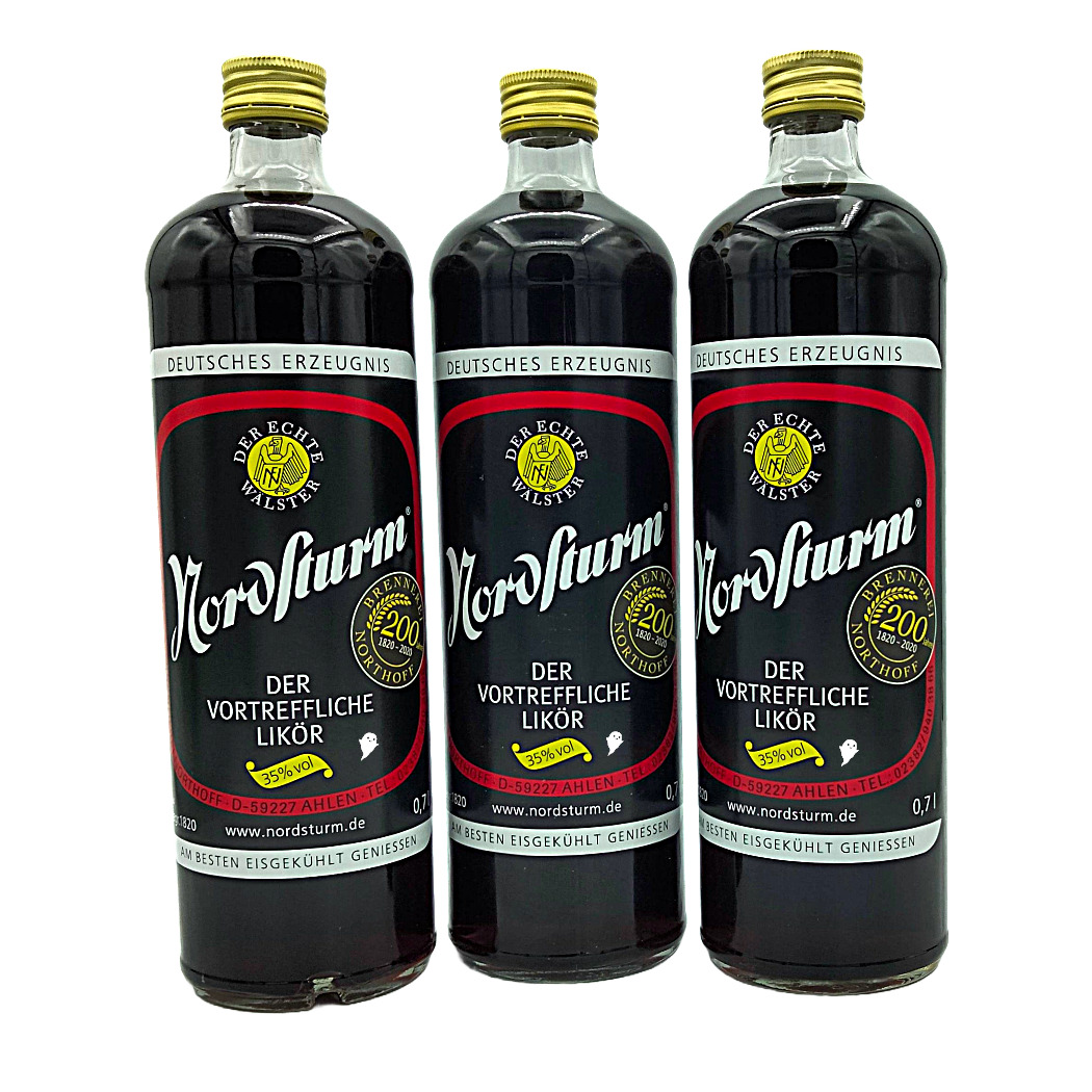 Nordsturm Magenlikör 0,7l 35% Vol. 3er Pack
