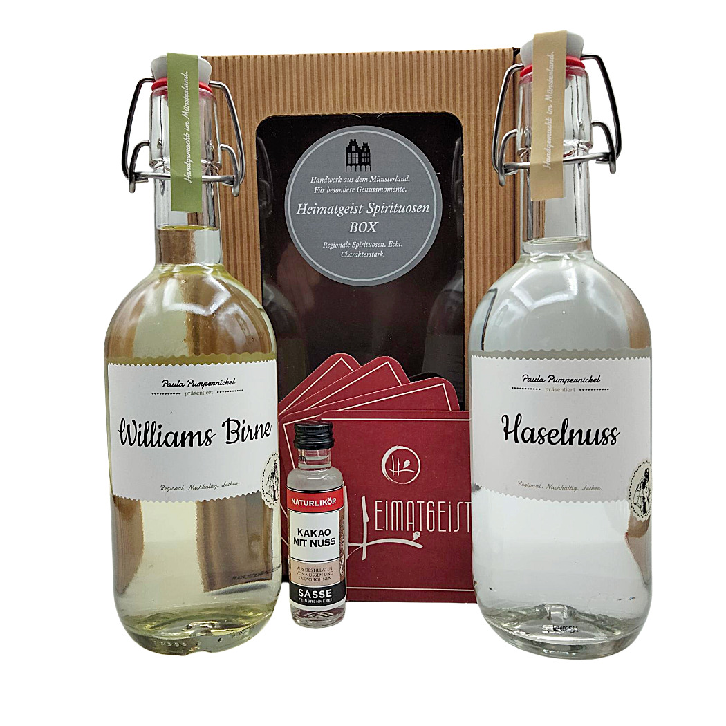 Geschenk Sasse Spirituosen Set Haselnuss & Birne je 0,5L