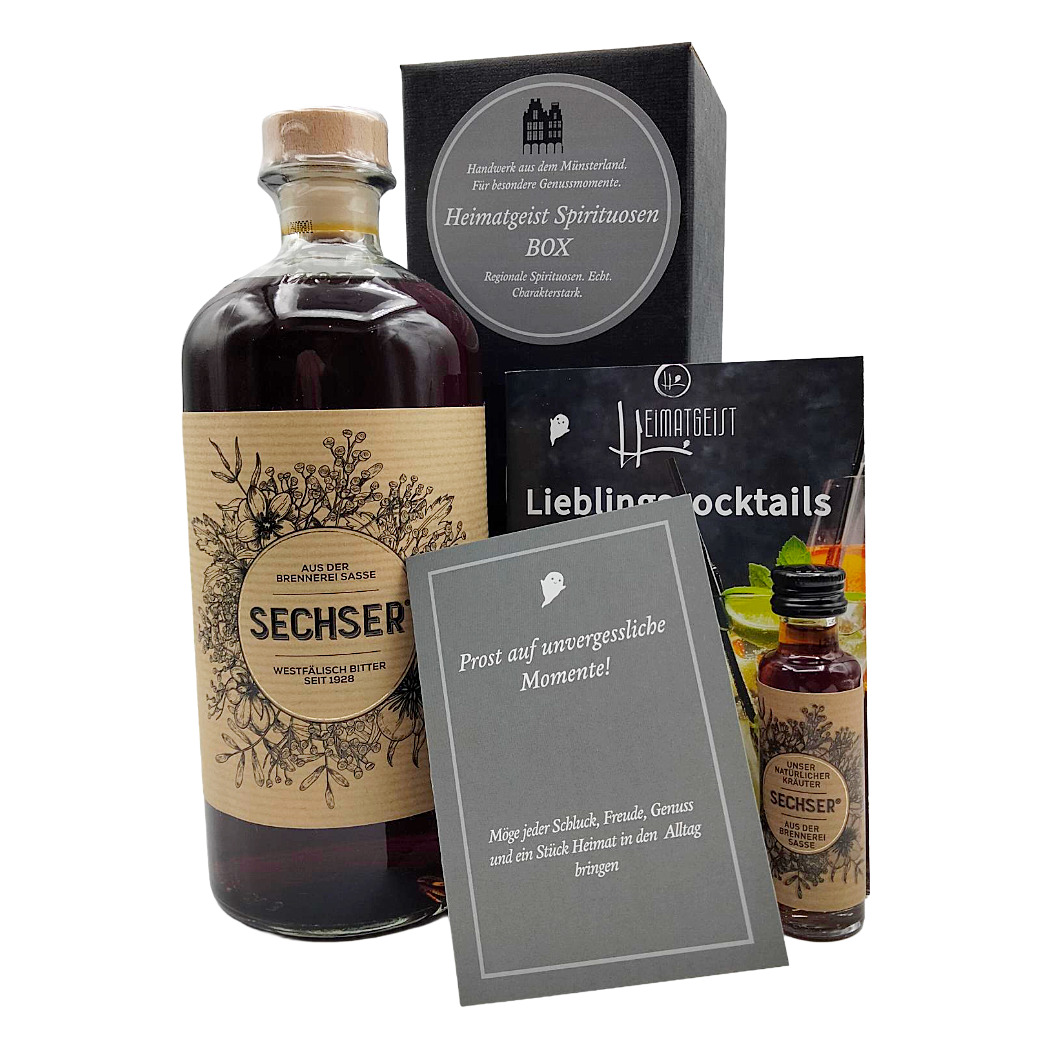 Sasse Sechser 700 ml 35% Vol. Geschenkbox