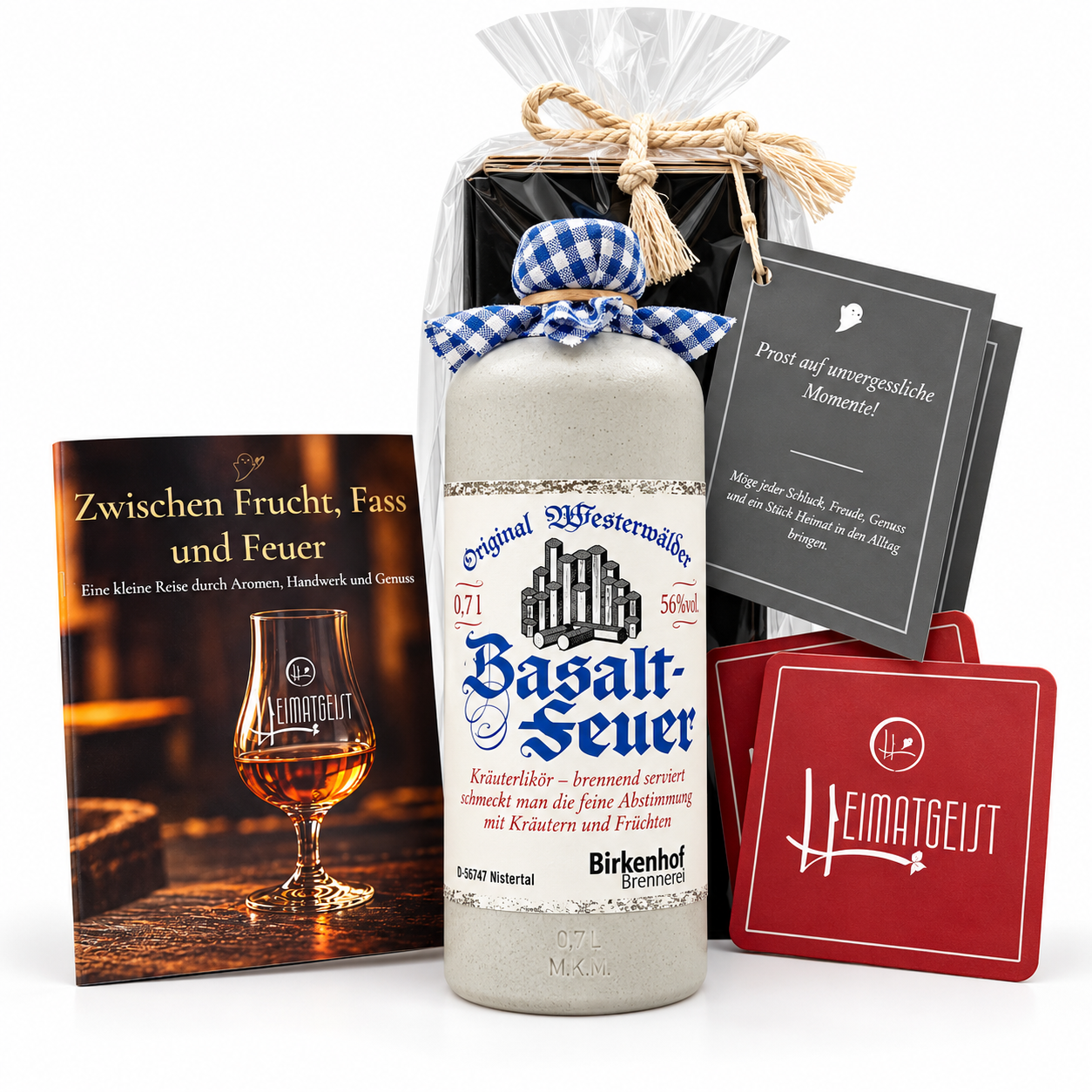 Birkenhof Basaltfeuer 56 % – Geschenkset mit Zubehör